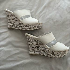 JENNIFER LOPEZ PLATFORM WEDGES SIZE 7